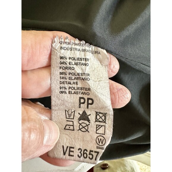 Sassy Stretchy Bodycon Strappy Little Black Dress Size PP Mesh Side Panel Detail - Picture 11 of 13